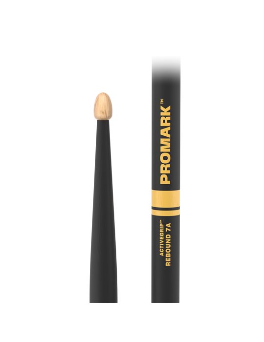 Baquetas ProMark Rebound 7A ActiveGrip, Nogal americano con punta de bellota