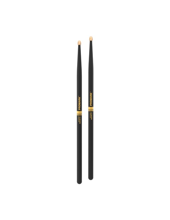 Baquetas ProMark Rebound 5A ActiveGrip, Nogal americano con punta de bellota