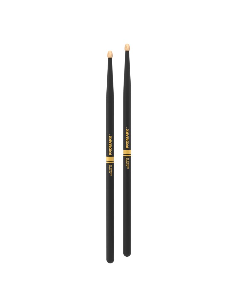 Baquetas ProMark Rebound 5B ActiveGrip, Nogal americano con punta de bellota