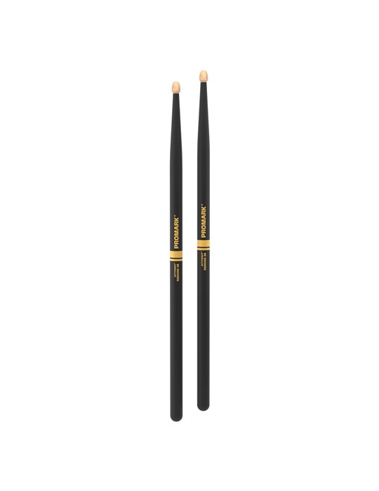 Baquetas ProMark Rebound 5B ActiveGrip, Nogal americano con punta de bellota