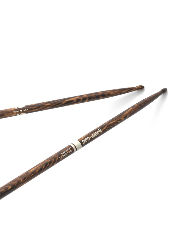 Baquetas ProMark Classic Forward 7A FireGrain, Nogal americano con punta ovalada de madera