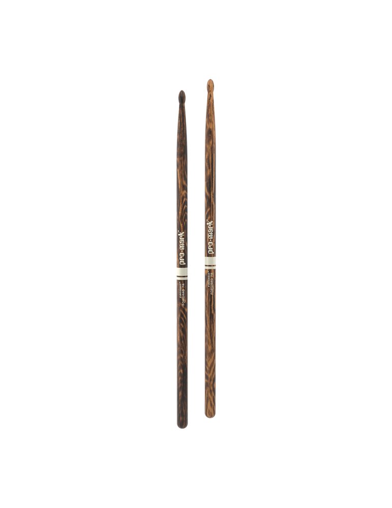 Baquetas ProMark Classic Forward 7A FireGrain, Nogal americano con punta ovalada de madera