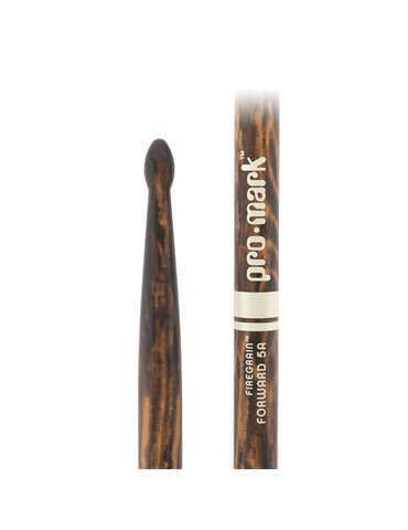 Baquetas ProMark Classic Forward 5A FireGrain, Nogal americano con punta ovalada de madera 2