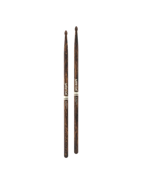 Baquetas ProMark Classic Forward 5A FireGrain, Nogal americano con punta ovalada de madera