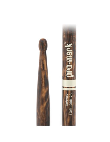 Baquetas ProMark Classic Forward 2B FireGrain, Nogal americano con punta ovalada de madera 2