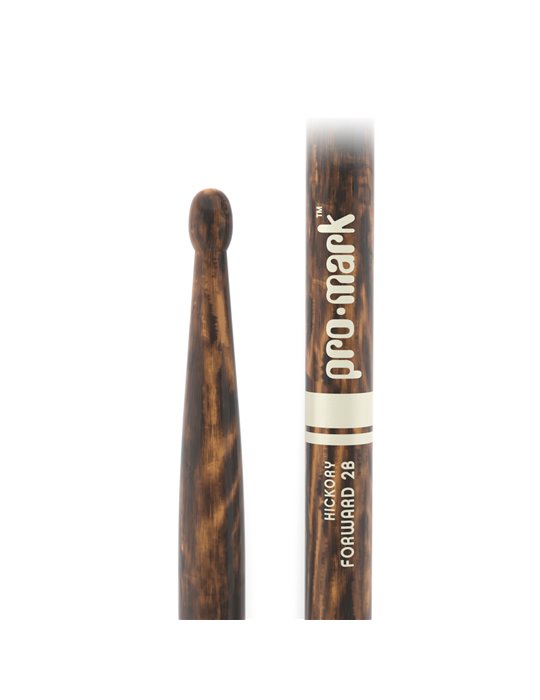 Baquetas ProMark Classic Forward 2B FireGrain, Nogal americano con punta ovalada de madera