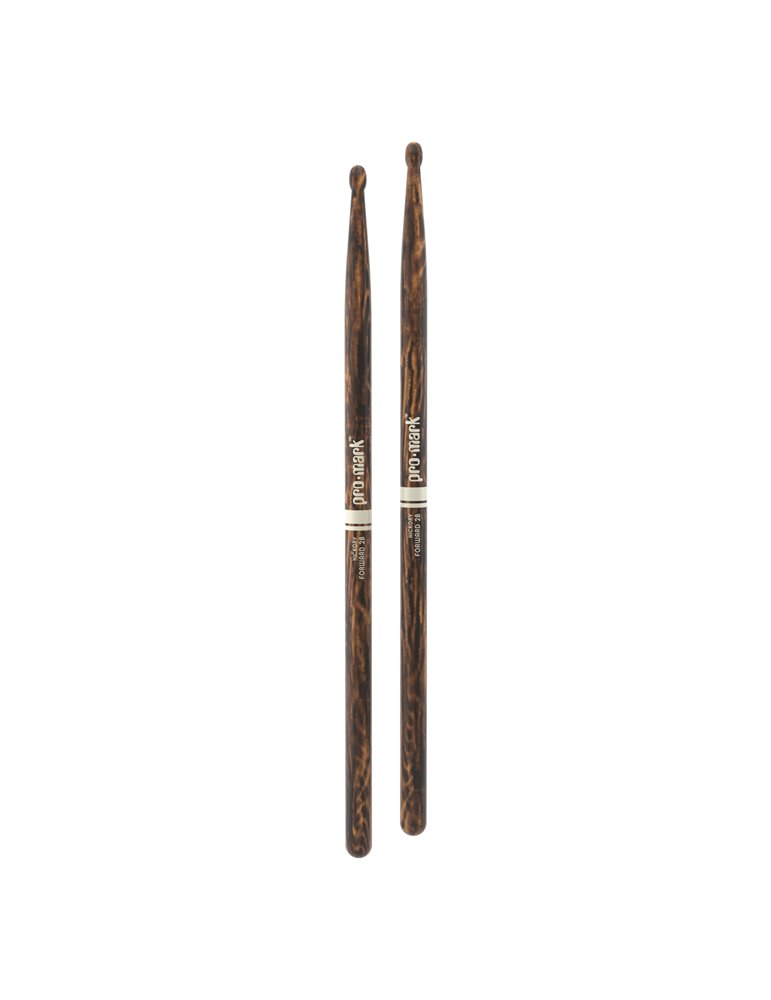 Baquetas ProMark Classic Forward 2B FireGrain, Nogal americano con punta ovalada de madera