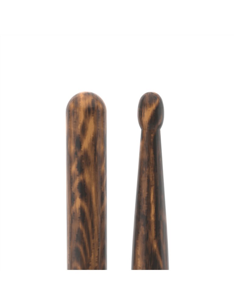Baquetas ProMark Classic Forward 2B FireGrain, Nogal americano con punta ovalada de madera