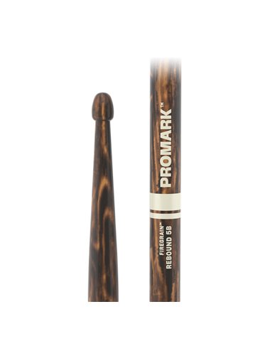 Baquetas ProMark Rebound 5B FireGrain, Nogal americano con punta de bellota 2