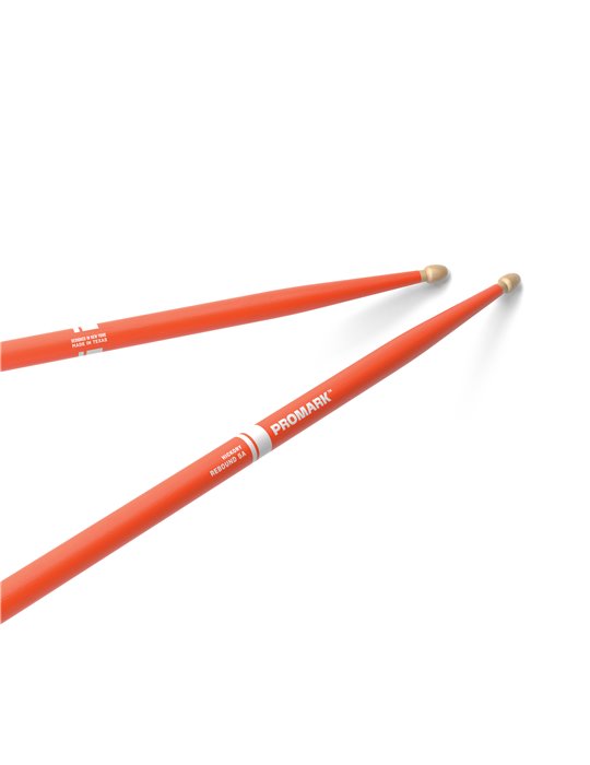 Baquetas ProMark Rebound 5A de bellota. Naranja