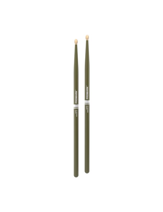 Baquetas ProMark Rebound 5A de bellota. Verde