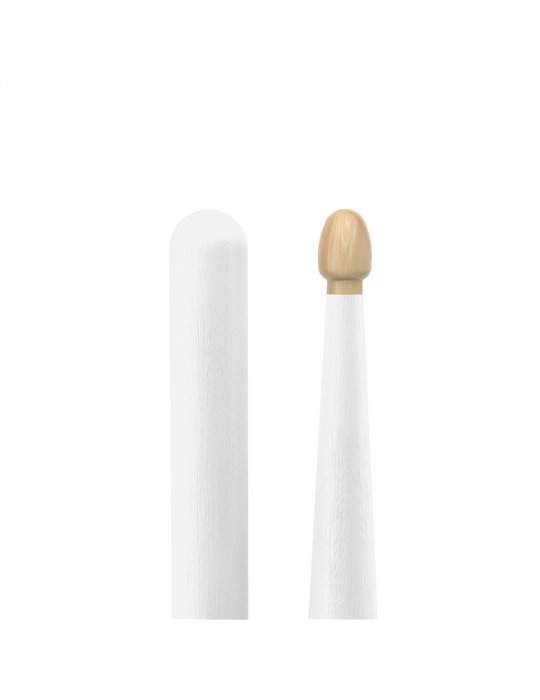 Baquetas ProMark Rebound 5A de bellota. Blanco