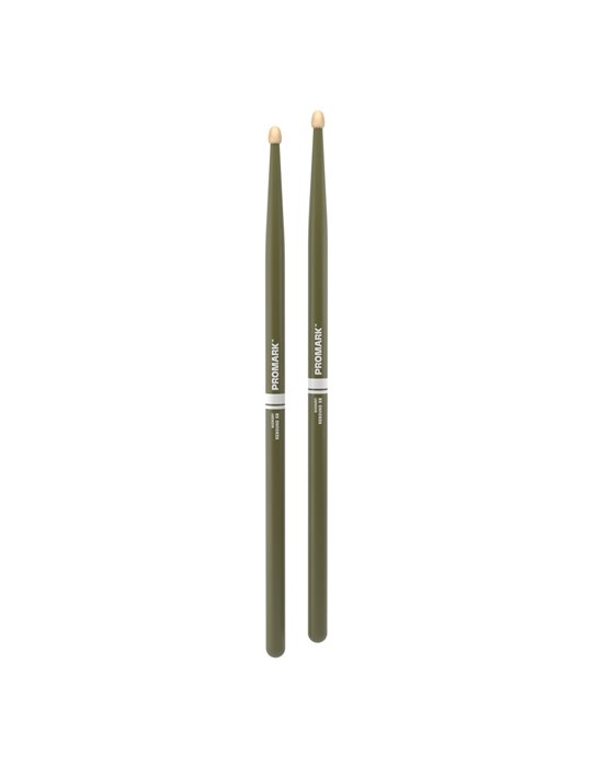 Baquetas ProMark Rebound 5B de bellota. Verde