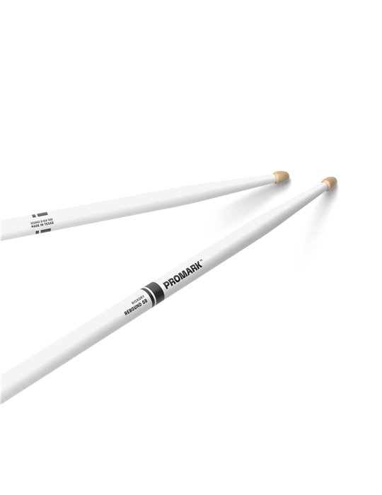 Baquetas ProMark Rebound 5B de bellota. Blanco