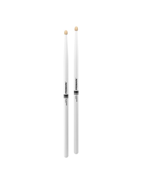 Baquetas ProMark Rebound 5B de bellota. Blanco