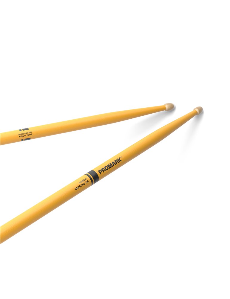 Baquetas ProMark Rebound 5B de bellota. Amarillo