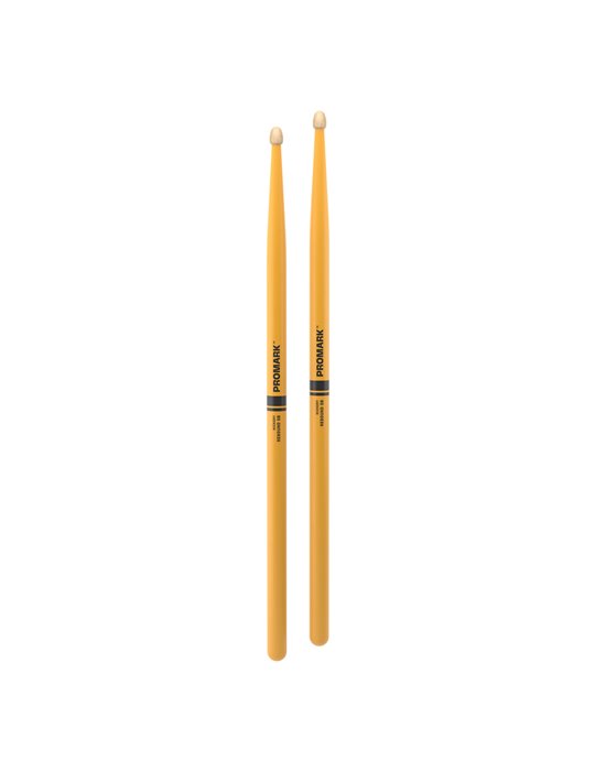 Baquetas ProMark Rebound 5B de bellota. Amarillo