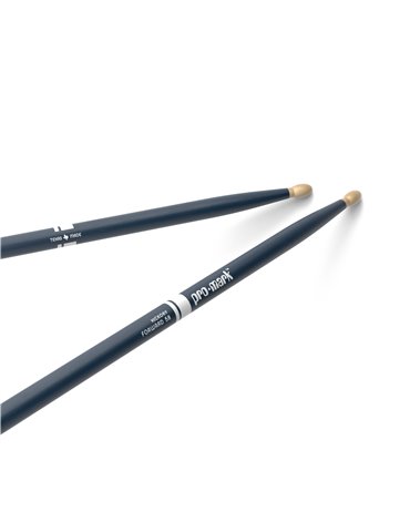 Baquetas ProMark Classic Forward 5B pintada azul, Nogal americano con punta ovalada de madera