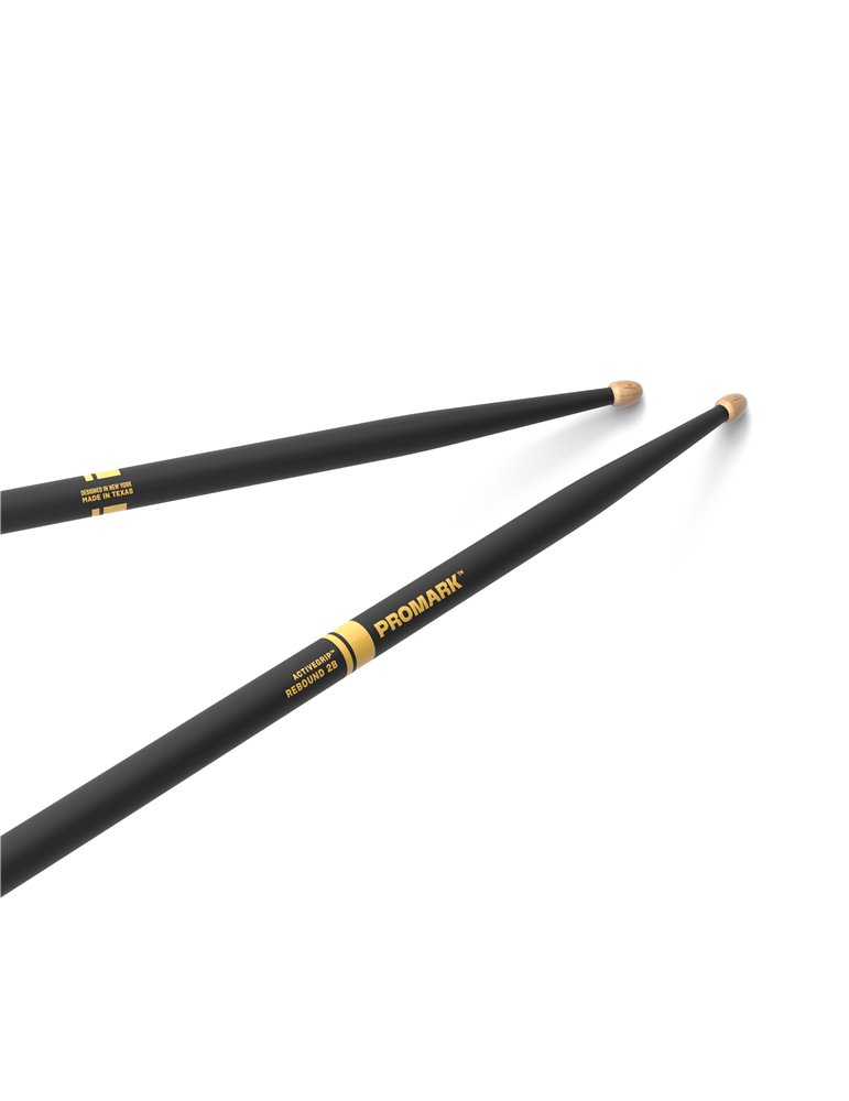 Baquetas ProMark Rebound 2B ActiveGrip. Punta de bellota