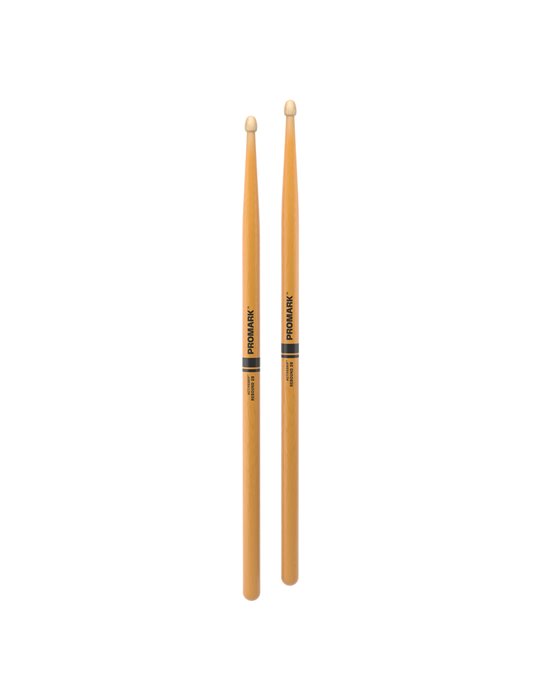 Baquetas ProMark Rebound 2B ActiveGrip Clear. Punta de bellota