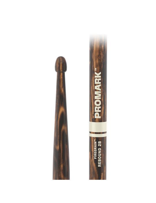 Baquetas ProMark Rebound 2B Firegrain. Punta de bellota