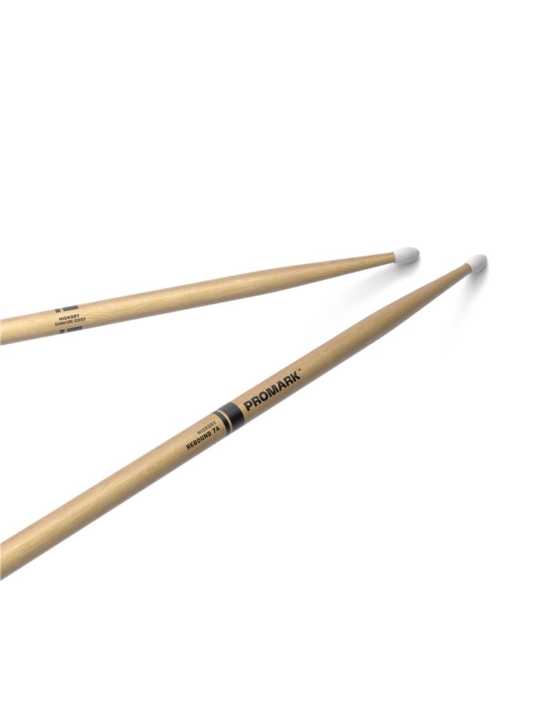 Baquetas ProMark Rebound 7A. Nogal americano con punta de nailon