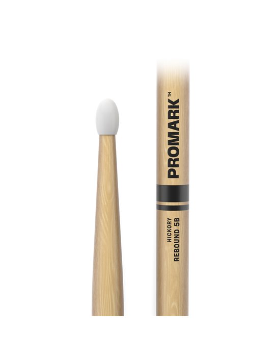 Baquetas ProMark Rebound 5B. Nogal americano con punta de nailon