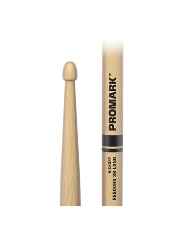 Baquetas ProMark Rebound 2B Long. Nogal americano con punta de madera 2