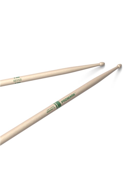 Baquetas ProMark Rebound 7A Raw. Nogal americano con punta de bellota