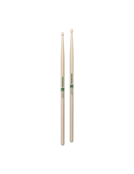 Baquetas ProMark Rebound 7A Raw. Nogal americano con punta de bellota