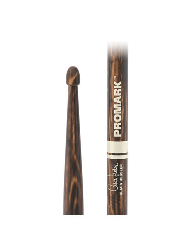 Baquetas ProMark Claus Hessler Signature. FireGrain Nogal americano ActiveGrip Clear 2