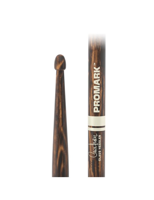 Baquetas ProMark Claus Hessler Signature. FireGrain Nogal americano ActiveGrip Clear