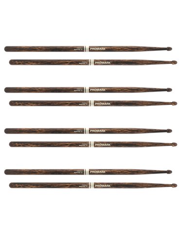 Baquetas ProMark Rebound 5A FireGrain, Nogal americano con punta de bellota, pack de 4, 2