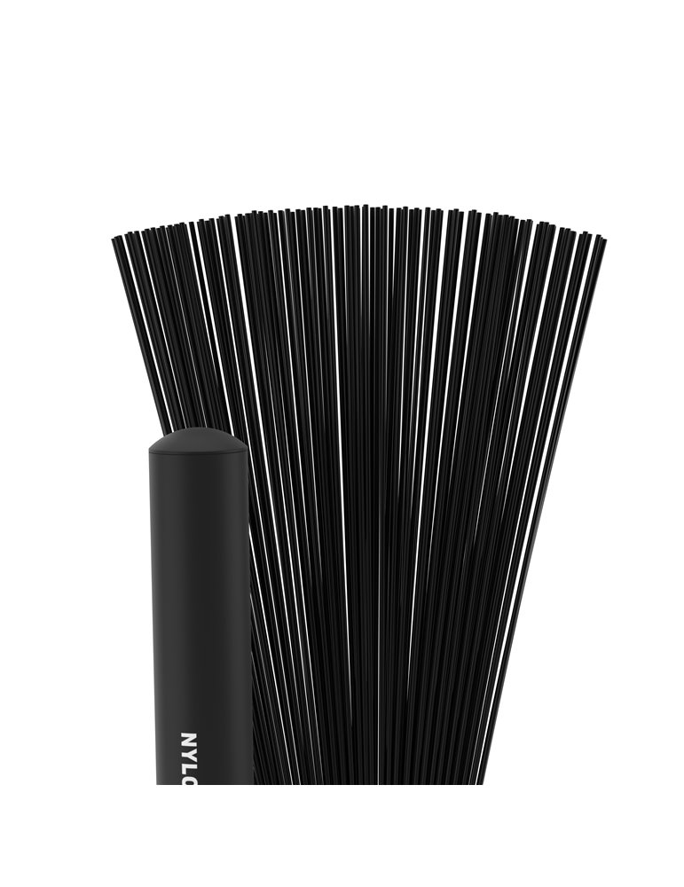 ProMark. Escobillas de nailon grueso 2B. Negro