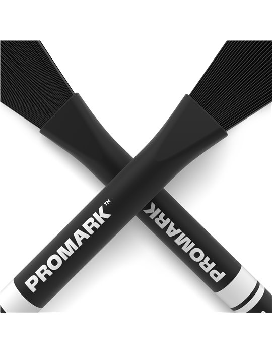 ProMark. Escobillas de nailon grueso 2B. Negro