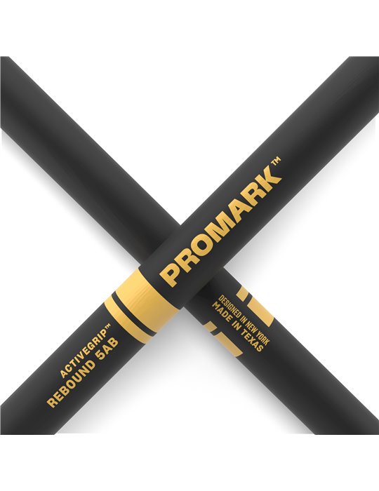 ProMark. Baqueta Rebound 5AB ActiveGrip. Nogal americano con punta de bellota