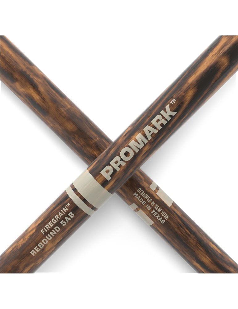 ProMark. Baqueta Rebound 5AB FireGrain. Nogal americano con punta de bellota