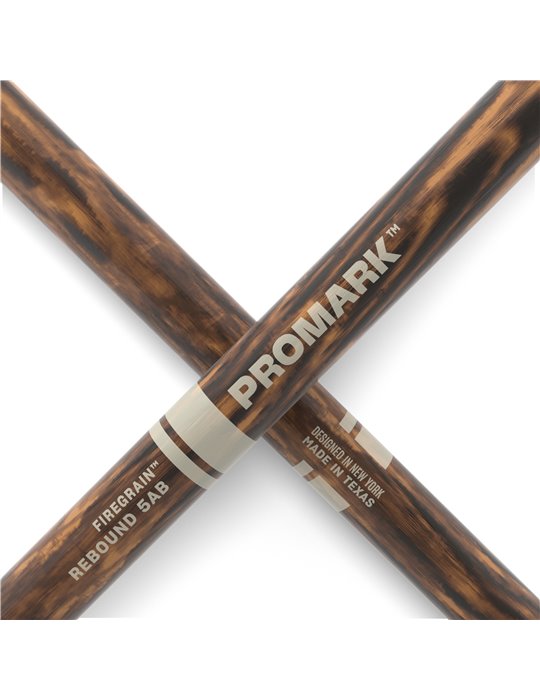 ProMark. Baqueta Rebound 5AB FireGrain. Nogal americano con punta de bellota