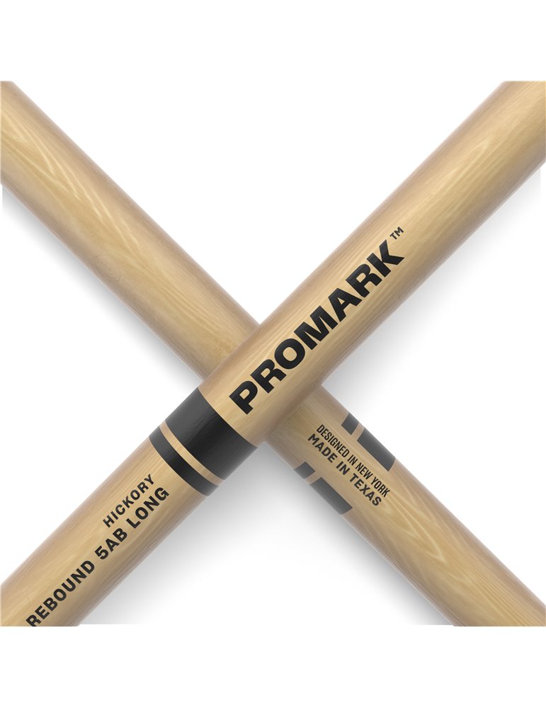 ProMark. Baqueta Rebound 5AB Long. Nogal americano con punta de bellota
