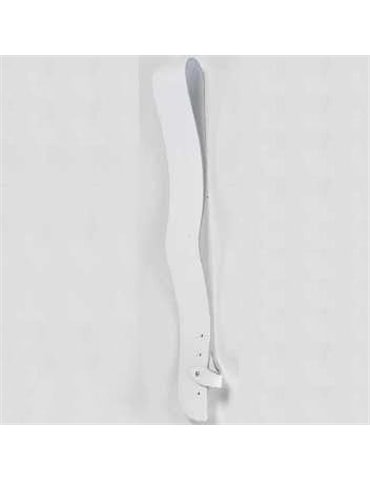 BANDOLERA TAMBOR 11 cm. blanca.