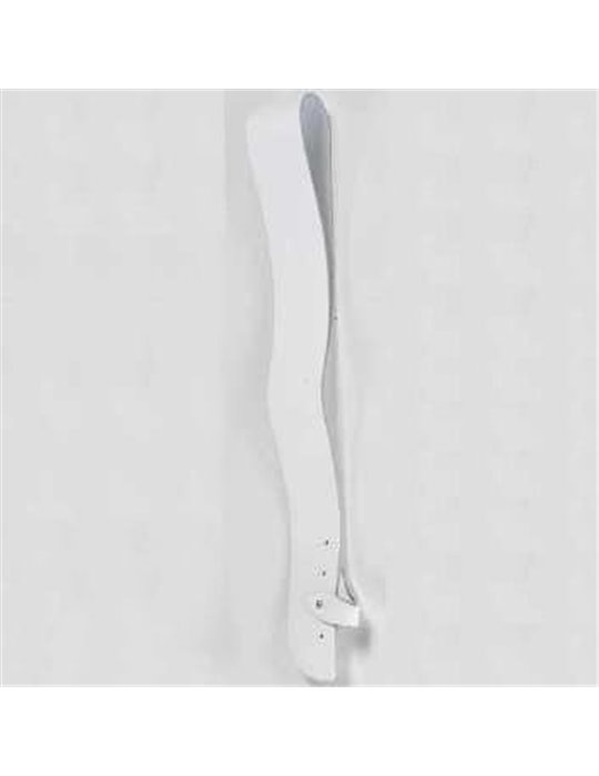 BANDOLERA TAMBOR 11 cm. blanca.
