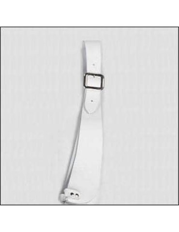 BANDOLERA TAMBOR 5 cm. blanca.