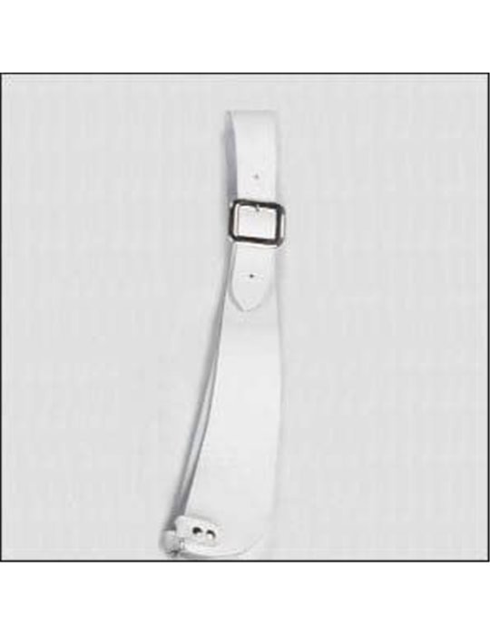 BANDOLERA TAMBOR 5 cm. blanca.