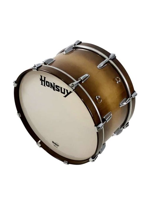 Bombo marcha 55,8x36cm (22"x14") tintado, alto brillo
