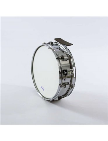 CAJA BANDA METALICA  33 Ø  x 10 cm. (13" Ø x 4")  casco  cromado