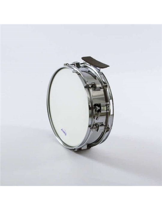 CAJA BANDA METALICA  33 Ø  x 10 cm. (13" Ø x 4")  casco  cromado