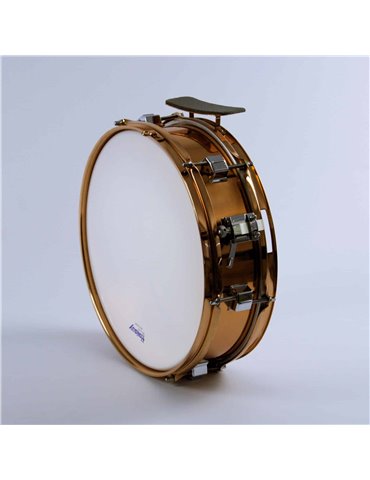 CAJA BANDA METALICA 35,5 Ø x 10 cm. (14" Ø x 4")  casco  cobreado