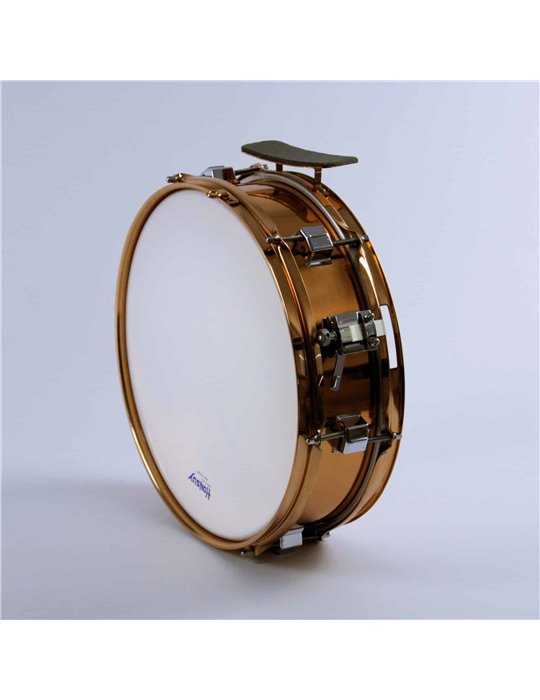 CAJA BANDA METALICA 35,5 Ø x 10 cm. (14" Ø x 4")  casco  cobreado