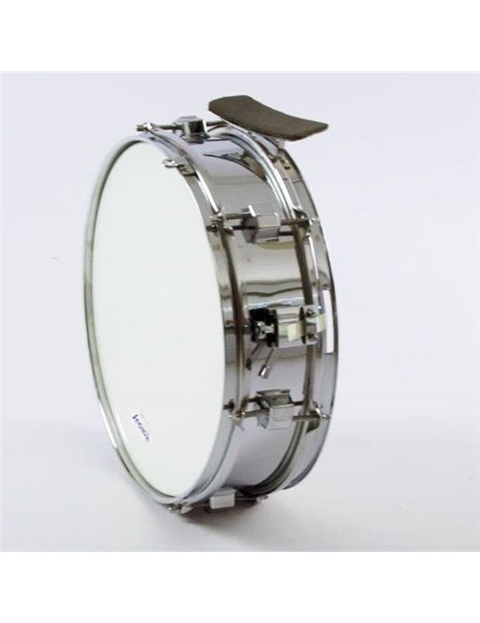 CAJA BANDA METALICA 35,5 Ø x 10 cm. (14" Ø x 4")  casco  cromado