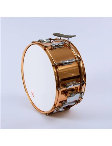 CAJA BANDA METÁLICA 35,5 Ø x 16 cm. (14" Ø x 6,3") casco cobreado.